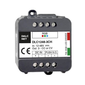 DALCNET DLC1248-3CV-RGB Controller RGB Push per Strisce Led