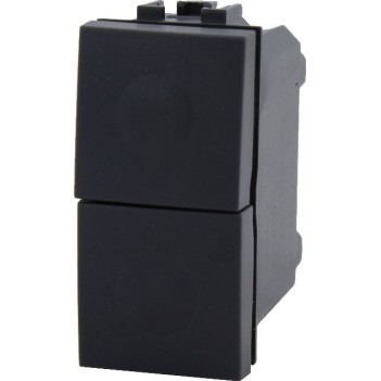 Pulsante 1 Modulo 1 polo 10A Nero – Doppio – Serie VING