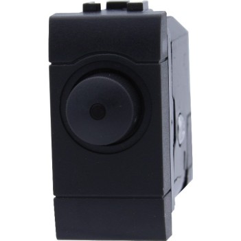 REGOLATORE ON / OFF DIMMER MAX 1000W - 1 MODULO NERO - SERIE