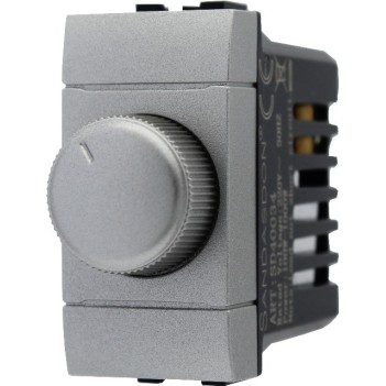 Regolatore On / Off Dimmer Max 1000W - 1 Modulo Silver Tech