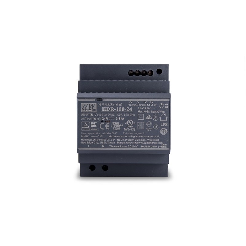 MeanWell Power Supply Din Rail HDR-100-24 en