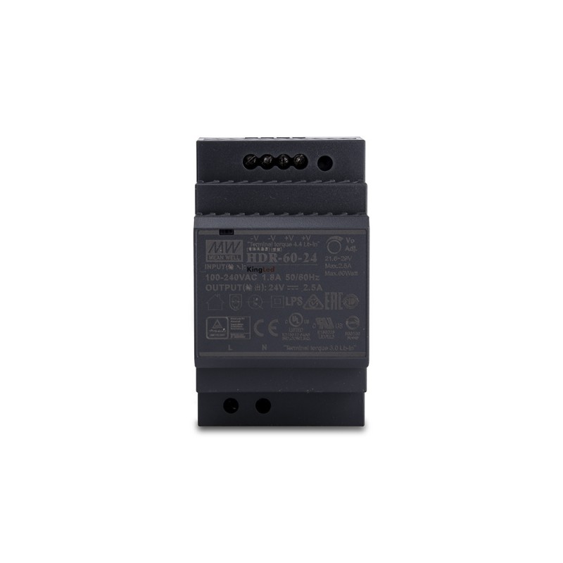 MeanWell Power Supply Din Rail HDR-60-24