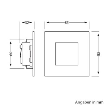 Segnapasso da Muro Slim 1W 40lm 220V - Da Interno - FEX-A en