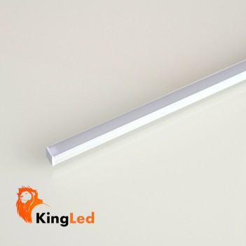 Profilo Alluminio 1mt L047 Superslim 7mm + Cover + Ganci +
