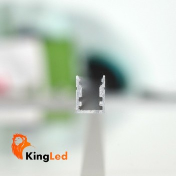 PROFILO ALLUMINIO 1MT L047 SUPERSLIM 7MM + COVER + GANCI +