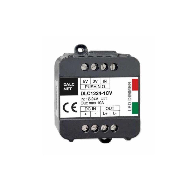 DALCNET Easy Dimmer Pulsante DLC1224-1CV Monocolore per Strip DALCNET Easy Dimmer Pulsante DLC1224-1CV Monocolore per Strip
