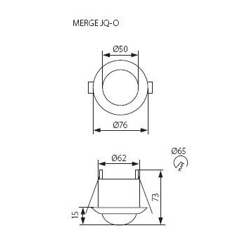 Sensore di Movimento da Incasso max 300W – Merge JQ-O su