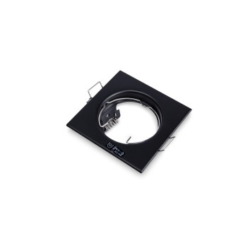 Portafaretto da Incasso Quadrato Fisso Foro 60mm Nero – ALOR