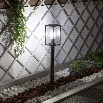 Garden Bollard for E27 220V IP44 Led Bulb - ATRIUM White