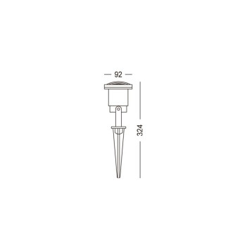 Faretto da Giardino con Picchetto 3W 200lm 3000K 220V IP54 – GOT