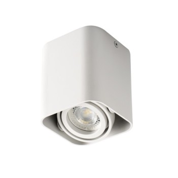 GU10 Led Spotlight Adjustable Wall Light Holder - TOLEO Square White