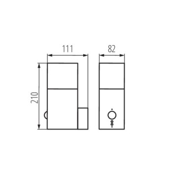 Applique da Muro Per Lampadina E27 220V IP44 – VADRA con