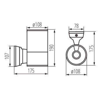 Applique da Muro per Lampadina E27 220V IP54 – BART EL-160