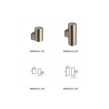 Applique da Muro Up&Down per 2 Faretti Led GU10 220V IP44 –