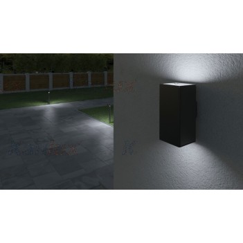Applique da Muro Up&Down per 2 Faretti Led GU10 220V IP44 - GORI