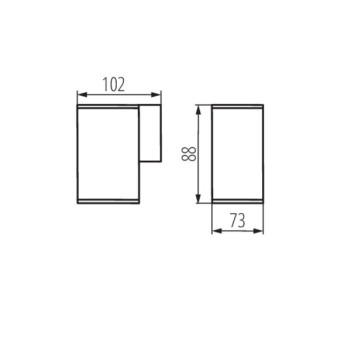 Applique Esterno Luce da Giardino per Faretti GU10 - IP44 -