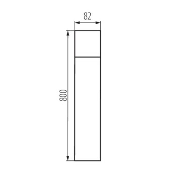 Paletto da Giardino per Lampadina Led E27 220V IP44 – VADRA 80
