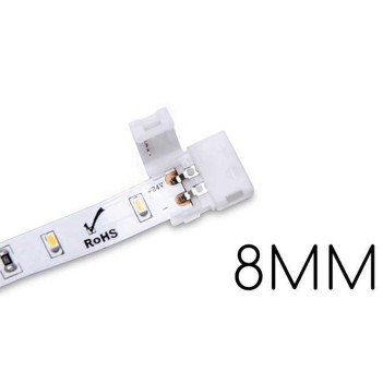 5x Connector for 2 Led Strips PCB 8MM