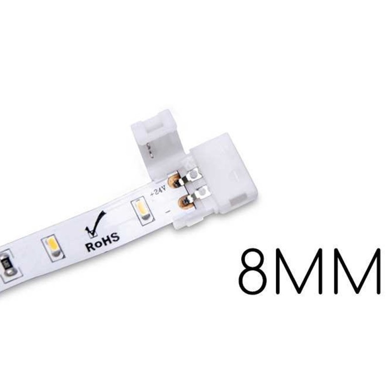 5x Connector for 2 Led Strips PCB 8MM