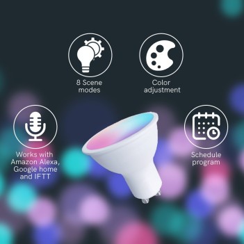 IN ARRIVO - Faretto Led GU10 4W 300lm RGB+CCT – Smart WiFi