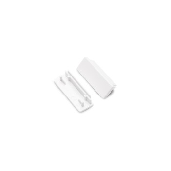 WIDE24 Aluminum Profile for Led Strip - White 2mt - Complete Kit