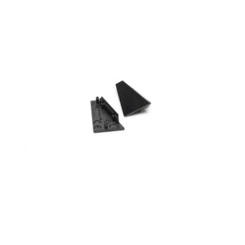 CORNER14 Angular Aluminum Profile for Led Strip - Black 2mt - Complete Kit