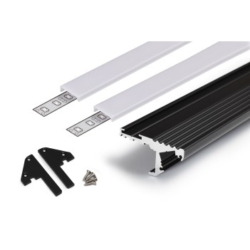 Profilo in Alluminio per Scale STEP10 per Striscia Led -