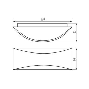 Applique da Muro 8W 140lm 4000K 220V IP54 – BISO Antracite