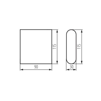 Applique da Muro 8W 300lm 4000K 220V IP54 – GARTO Antracite en