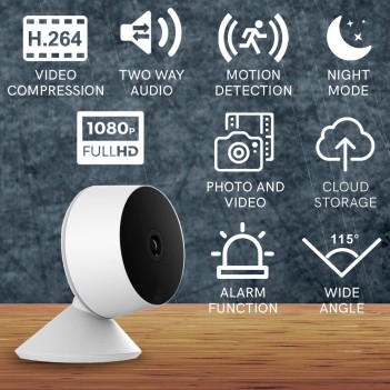 Telecamera HD Fisso Mini – Smart WiFi compatibile con Alexa