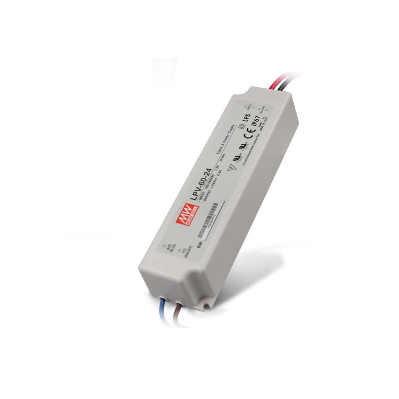 Outdoor Power Supply 60W for 24V Led Strip Meanwell LPV-60-24 Outdoor Power Supply 60W for 24V Led Strip Meanwell LPV-60-24