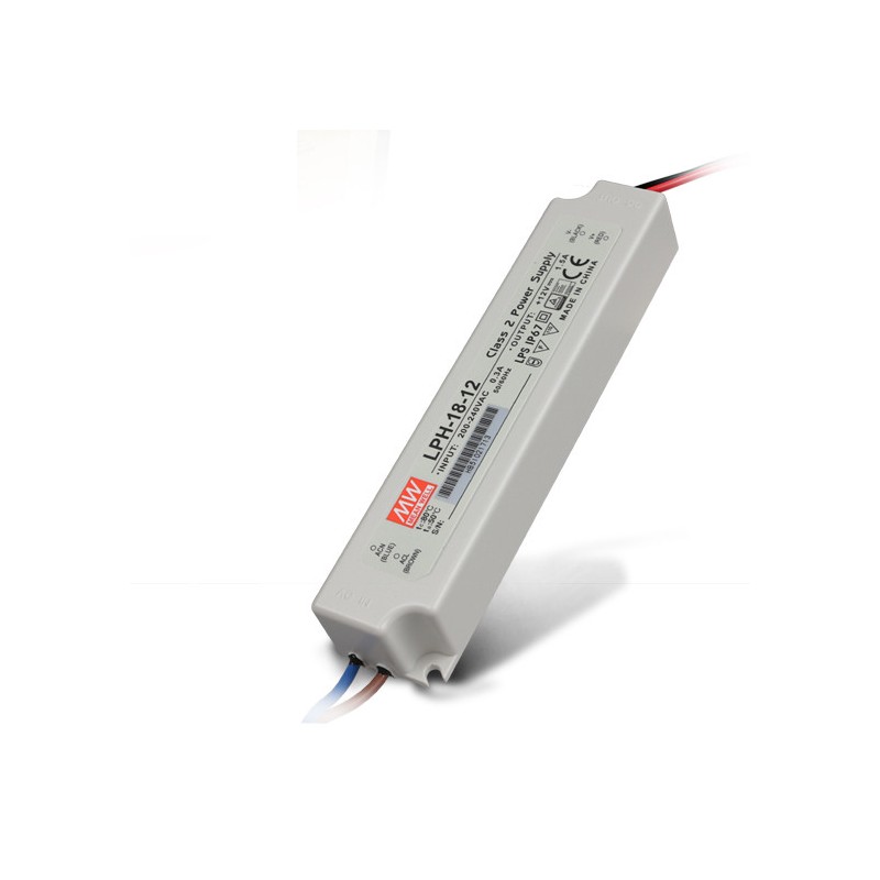 Outdoor Power Supply 18W for 12V Led Strip Meanwell LPH-18-12