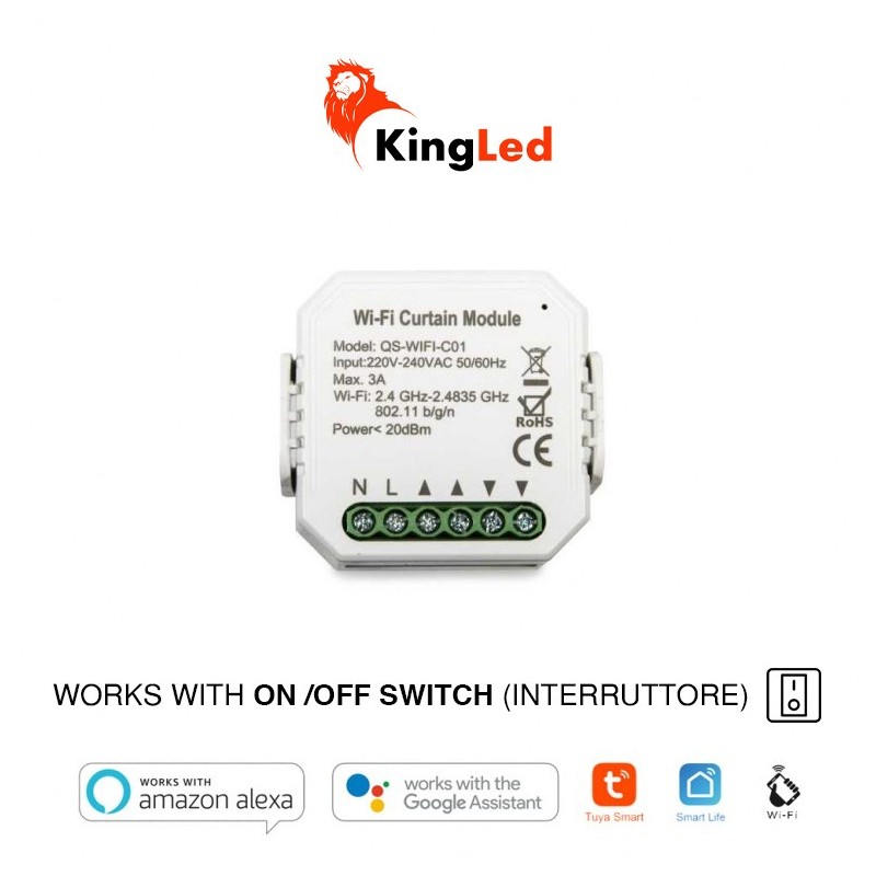 KiWi CM1 Modulo Tapparella Smart WiFi AC 230V - Compatibile