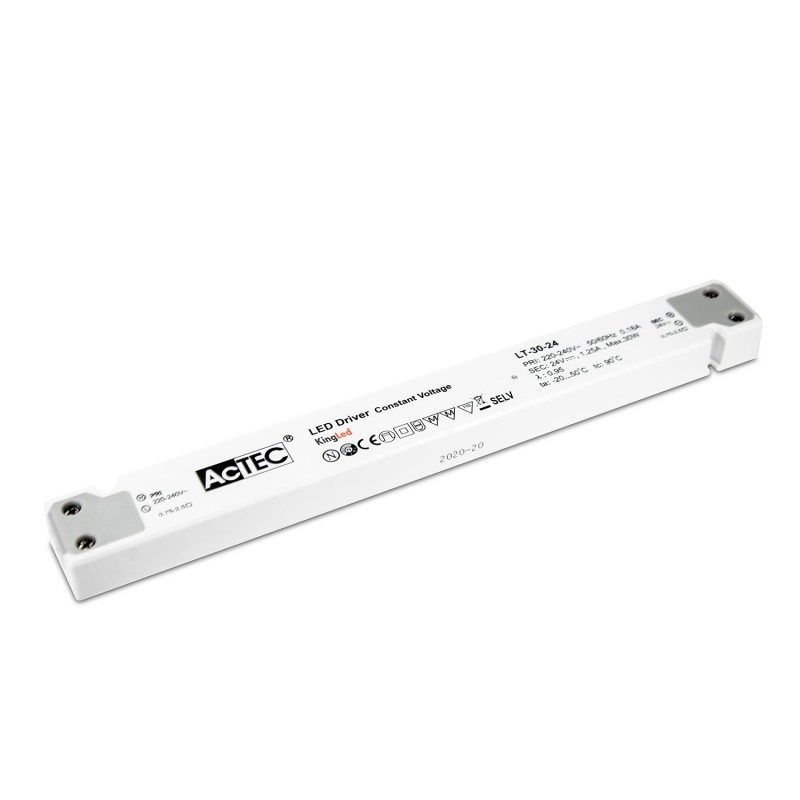 Alimentatore Actec LT 30W 24V - Design Lineare LT-30-24 Alimentatore Actec LT 30W 24V - Design Lineare LT-30-24