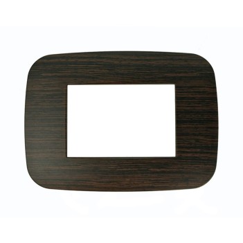 PLACCA CORNICE FUTURA 3 MODULI LEGNO WENGE - SERIE LUTE en