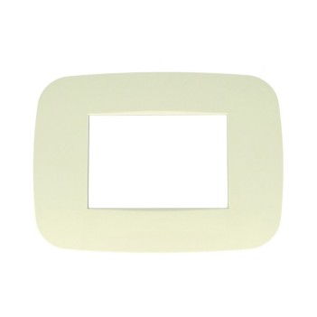 Placca Cornice Futura 3 Moduli SABBIA Lute Compatibile