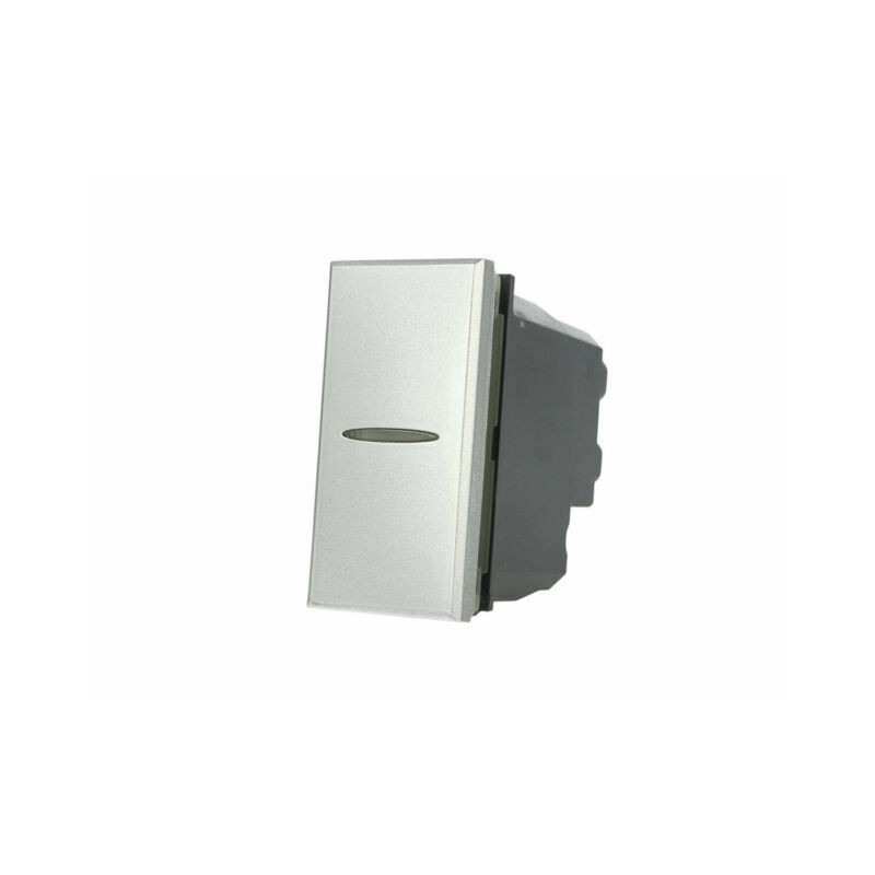 Interruttore 1 Modulo 1 Polo 16A Silver Tech - Serie Lute