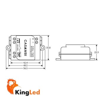 Casambi CBU-ASD Dimmer 0-10V / 1-10V / DALI Gestione Bluetooth en