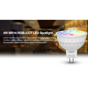 Mi-Light Led Spotlight MR16 4W RGB+CCT WiFi FUT104