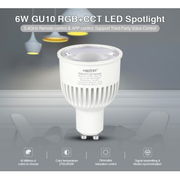 Mi-Light Faretto Led GU10 6W RGB+CCT WiFi FUT106 en