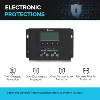 RENOGY ROVER ELITE 40A CONTROLLER DI CARICA SOLARE A MPPT