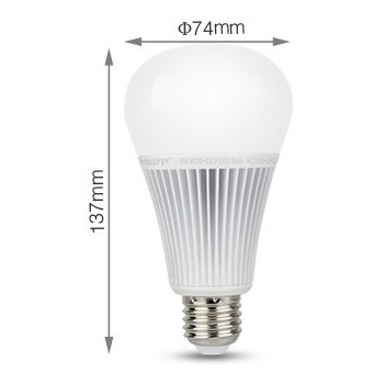 MiBoxer Mi-Light Lampadina Led E27 9W RGB+CCT RF FUT012 su