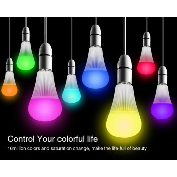 MiBoxer Mi-Light Lampadina Led E27 9W RGB+CCT RF FUT012 su