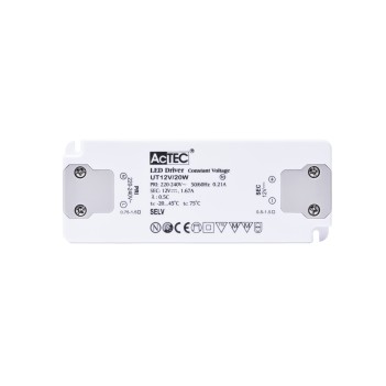 Actec UT12V/20W Alimentatore 20W DC 12V Ultra Slim Idoneo Installazione su Legno e Cartongesso per Strisce Led Kingled Actec UT12V/20W Alimentatore 20W DC 12V Ultra Slim Idoneo Installazione su Legno e Cartongesso per Strisce Led Kingled