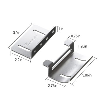 RENOGY KIT 4 SUPPORTI DI MONTAGGIO Z CURVATI su KingLed