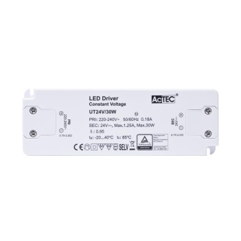 Alimentatore Actec UT 30W 24V - Ultra Fino Per Mobili su