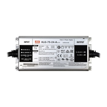 Alimentatore MeanWell 75W 24V IP67 XLG-75-24A su KingLed