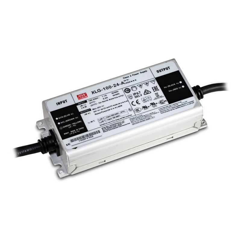 MeanWell Power Supply 100W 24V IP67 XLG-100-24A en