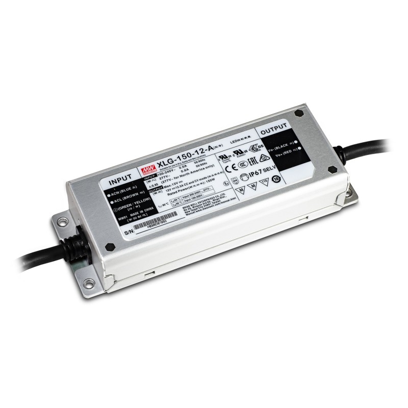 Alimentatore MeanWell 150W 12V IP67 XLG-150-12A Alimentatore MeanWell 150W 12V IP67 XLG-150-12A