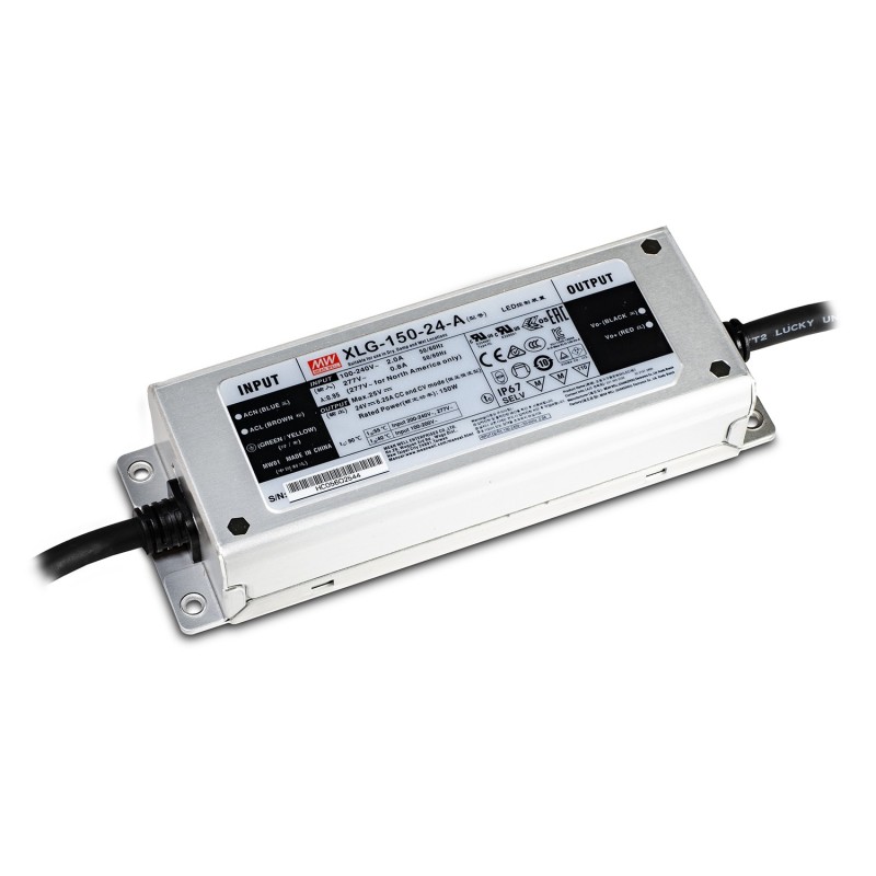 Alimentatore MeanWell 150W 24V IP67 XLG-150-24A Alimentatore MeanWell 150W 24V IP67 XLG-150-24A